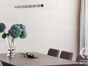 Penthouse Wilanów z tarasem - w duchu ponadczasowej elegancji - Jadalnia, styl nowoczesny - zdjęcie od Chałupko Design