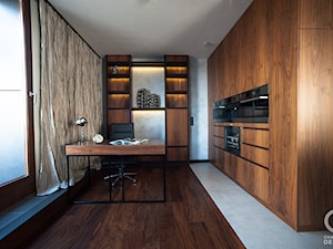 Penthouse Wilanów z tarasem - w duchu ponadczasowej elegancji - Salon, styl nowoczesny - zdjęcie od Chałupko Design