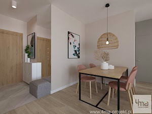 Mieszkanie 67 m2 na Młocinach - Jadalnia, styl nowoczesny - zdjęcie od 4ma projekt