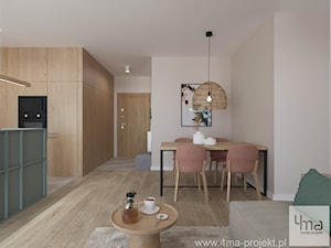 Mieszkanie 67 m2 na Młocinach - Salon, styl nowoczesny - zdjęcie od 4ma projekt