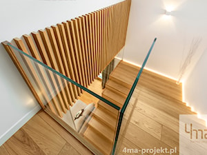 Dom w Zawadach - Schody, styl nowoczesny - zdjęcie od 4ma projekt