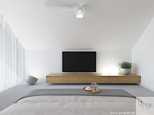 Dom pod Warszawą 500m2 - Sypialnia, styl nowoczesny - zdjęcie od 4ma projekt