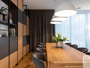 Dom 310 m2 - Salon, styl nowoczesny - zdjęcie od 4ma projekt