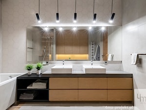 Dom 310 m2 - Łazienka, styl nowoczesny - zdjęcie od 4ma projekt