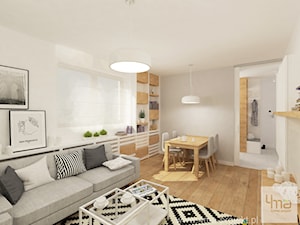 Projekt mieszkania w Wilanowie, pow. 52 m2