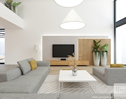 Dom pod Warszawą 500m2 - Salon, styl nowoczesny - zdjęcie od 4ma projekt - Homebook