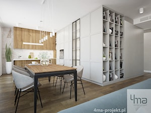 Mieszkanie 128 m2 - Gocławek - Jadalnia, styl nowoczesny - zdjęcie od 4ma projekt