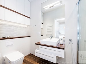 Dom w Łomiankach 135 m2. - Mała bez okna łazienka, styl nowoczesny - zdjęcie od 4ma projekt