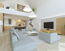 Dom pod Warszawą 500m2 - Salon, styl nowoczesny - zdjęcie od 4ma projekt - Homebook