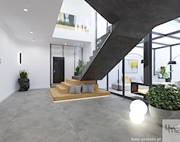 Dom pod Warszawą 500m2 - Hol / przedpokój, styl nowoczesny - zdjęcie od 4ma projekt - Homebook