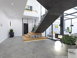 Dom pod Warszawą 500m2 - Hol / przedpokój, styl nowoczesny - zdjęcie od 4ma projekt