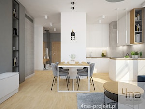 Mieszkanie opow. 55m2 - Wola - Jadalnia, styl nowoczesny - zdjęcie od 4ma projekt