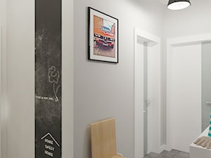 Mieszkanie 64 m2 z "loftowym" akcentem. - Hol / przedpokój, styl skandynawski - zdjęcie od 4ma projekt