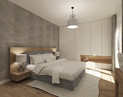 Dom w Hornówku 108m2 - Średnia szara sypialnia, styl nowoczesny - zdjęcie od 4ma projekt - Homebook