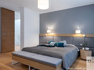 Dom 310 m2 - Sypialnia, styl nowoczesny - zdjęcie od 4ma projekt