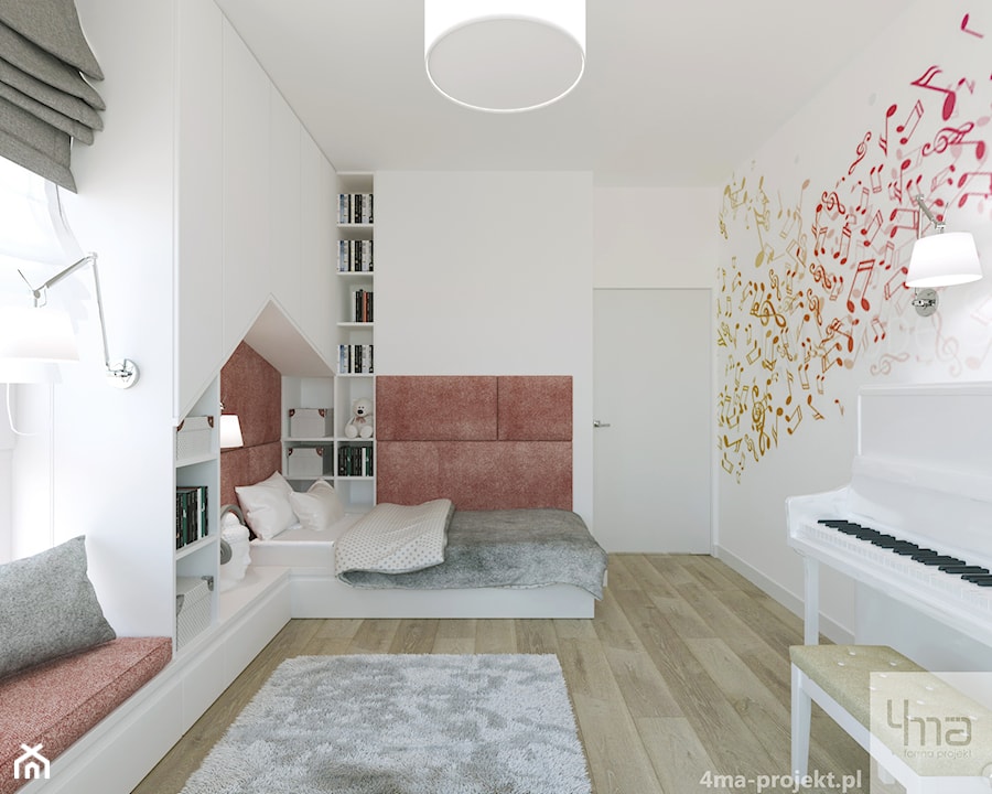 Dom 127m2 na Białołęce - Pokój dziecka, styl nowoczesny - zdjęcie od 4ma projekt