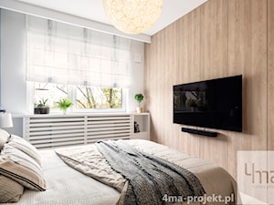 Mieszkanie 83 m2 - Wola - Sypialnia, styl nowoczesny - zdjęcie od 4ma projekt