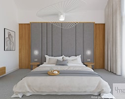 Dom pod Warszawą 500m2 - Sypialnia, styl nowoczesny - zdjęcie od 4ma projekt - Homebook