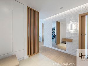 Mieszkanie 117m2 na Kabatach - Średni biały hol / przedpokój, styl nowoczesny - zdjęcie od 4ma projekt