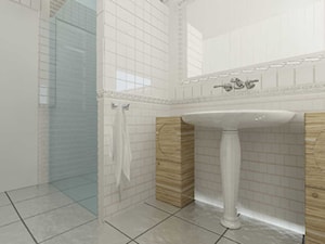 Klasyczna biała łazienka - zdjęcie od Carolineart