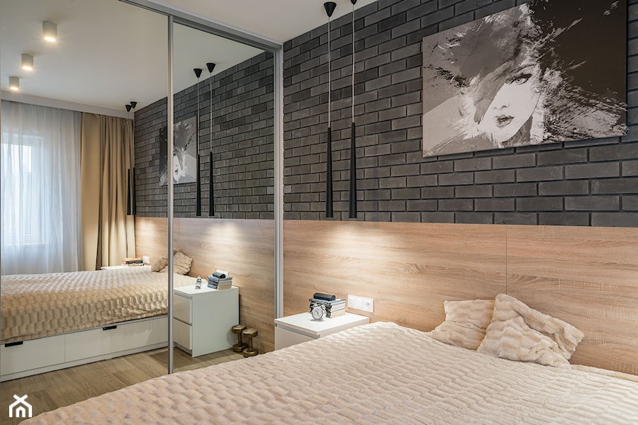 Kościańska sypialnia - Mała sypialnia, styl nowoczesny - zdjęcie od Carolineart