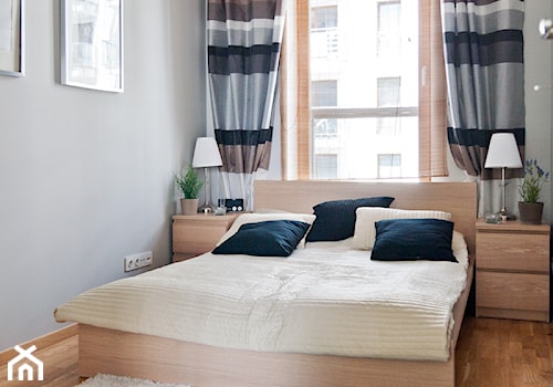 Nowoczesne mieszkanie z barwnymi akcentami - Średnia szara sypialnia, styl nowoczesny - zdjęcie od GALERIE VENIS