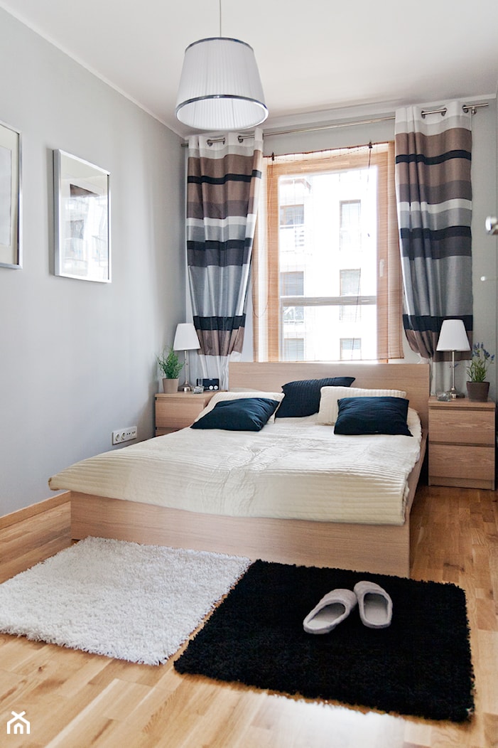 Nowoczesne mieszkanie z barwnymi akcentami - Średnia szara sypialnia, styl nowoczesny - zdjęcie od GALERIE VENIS - Homebook