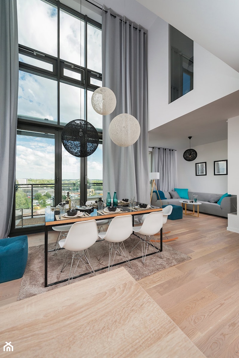 Dwupoziomowe mieszkanie w stylu nowoczesnym - Salon, styl nowoczesny - zdjęcie od GALERIE VENIS