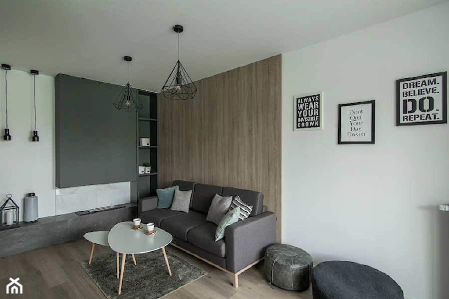 Designerskie mieszkanie w stylu nowoczesnym - Średni biały salon, styl nowoczesny - zdjęcie od GALERIE VENIS