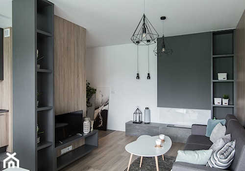 Designerskie mieszkanie w stylu nowoczesnym - Mały biały salon, styl nowoczesny - zdjęcie od GALERIE VENIS