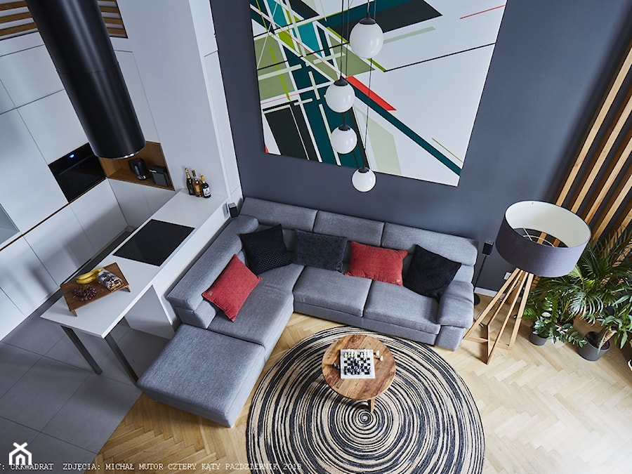 Apartament - Salon, styl nowoczesny - zdjęcie od CKkwadrat