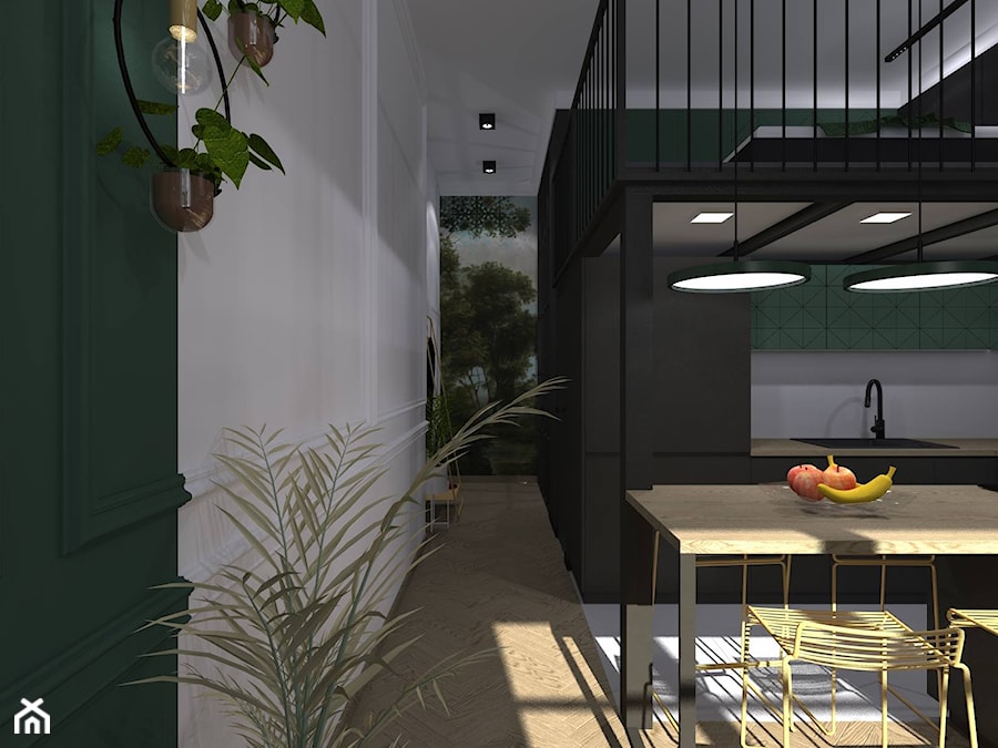 Mieszkanie z Antresolą - Jadalnia, styl nowoczesny - zdjęcie od CKkwadrat