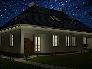Dom we Wrocławiu-sceneria nocna