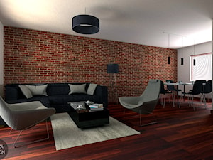 Widok na część wypoczynkową salonu - zdjęcie od Biuro Projektów MOYA