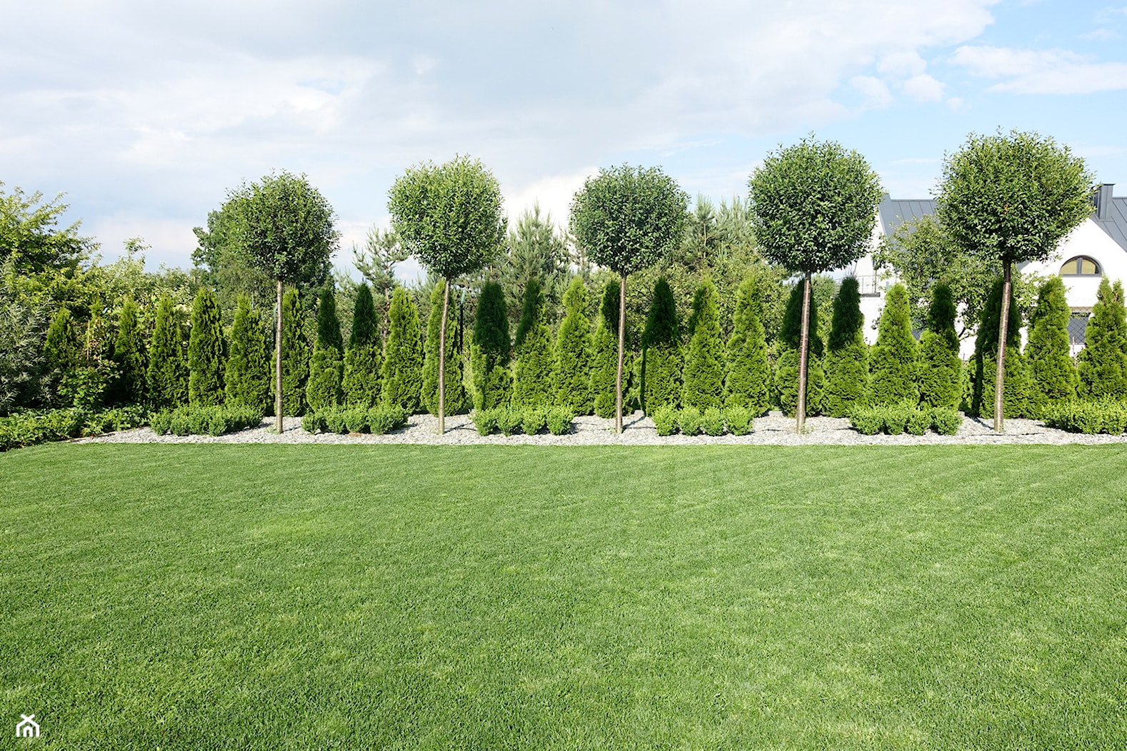 na Słonecznej - Duży ogród za domem, styl minimalistyczny - zdjęcie od kamila_lbn - Homebook