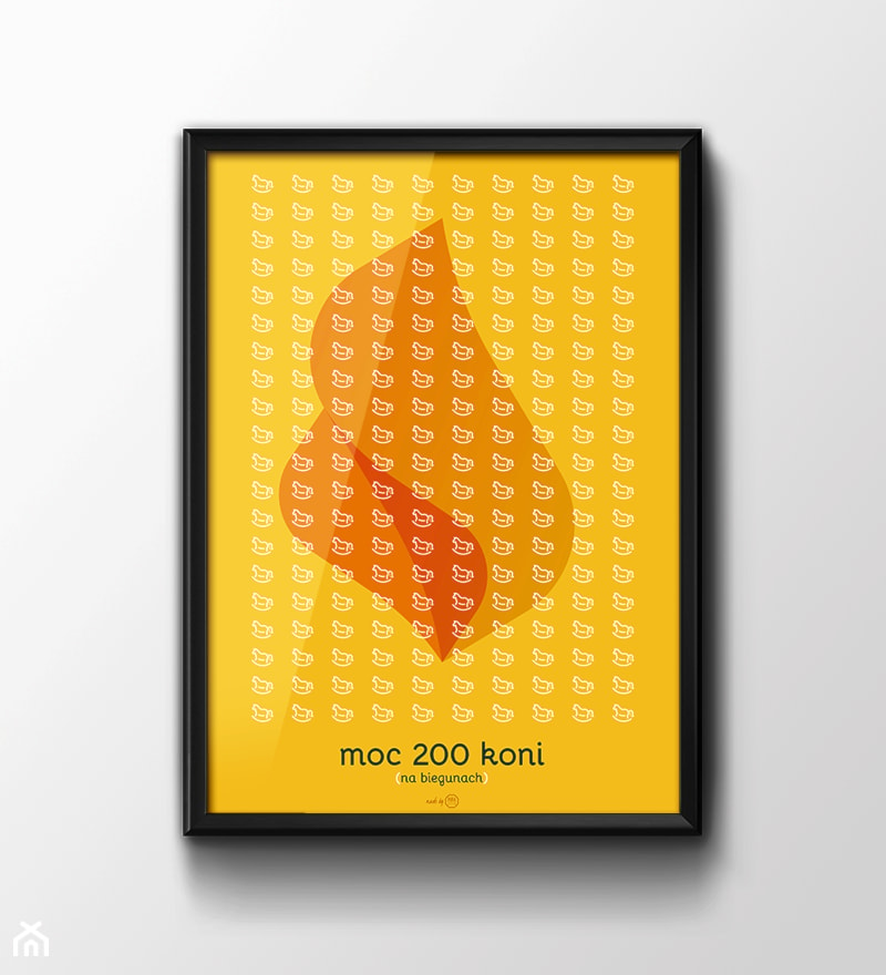 Plakat 'Moc 200 koni' - zdjęcie od Pufa Design