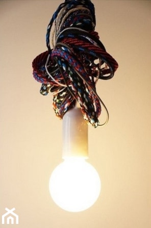 Lampa wisząca PLIKA czerwony melanż od Pani Jurek - zdjęcie od Pufa Design - Homebook