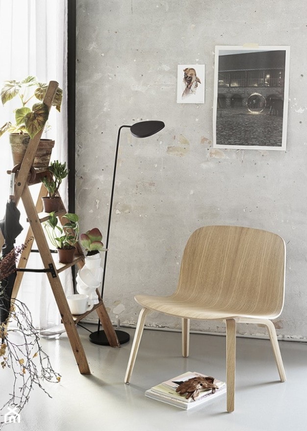 Krzesło drewniane VISU LOUNGE CHAIR MUUTO - zdjęcie od Pufa Design