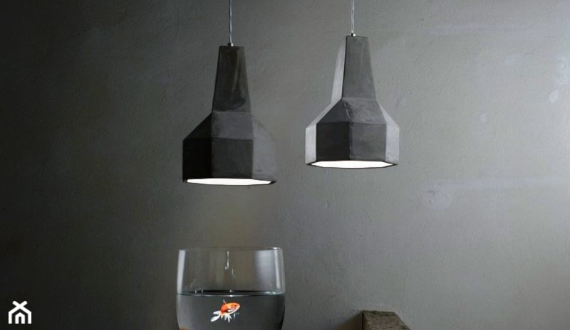 Lampa z betonu Sette Nani Brontolo Karman - zdjęcie od Pufa Design - Homebook