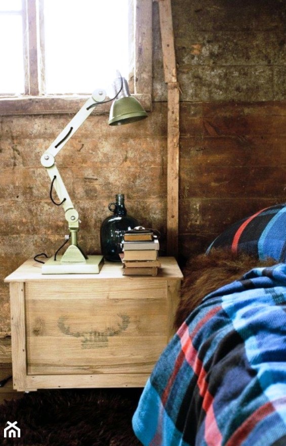 Rustykalna lampa biurkowa Storebror - zdjęcie od Pufa Design