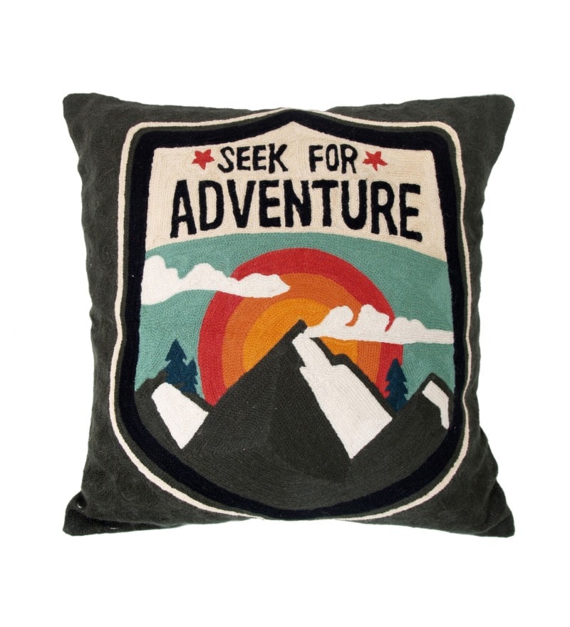 Wyszywana poduszka Adventure Storebror - zdjęcie od Pufa Design - Homebook