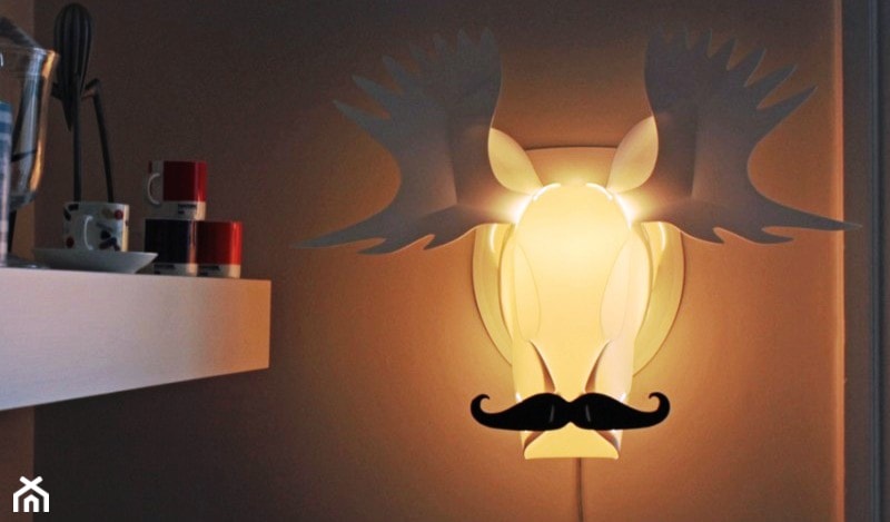 Lampa ścienna Moosetache Blue Marmalade - zdjęcie od Pufa Design