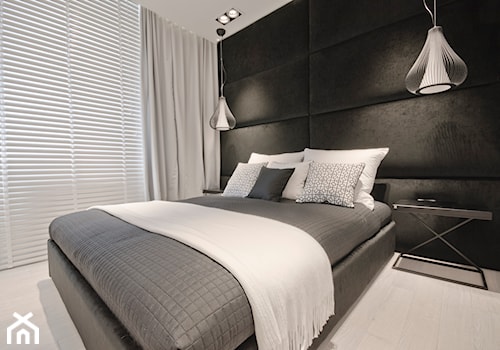 Apartament Olimpijski w Darłowie - Średnia sypialnia, styl nowoczesny - zdjęcie od Fabrykawnetrz