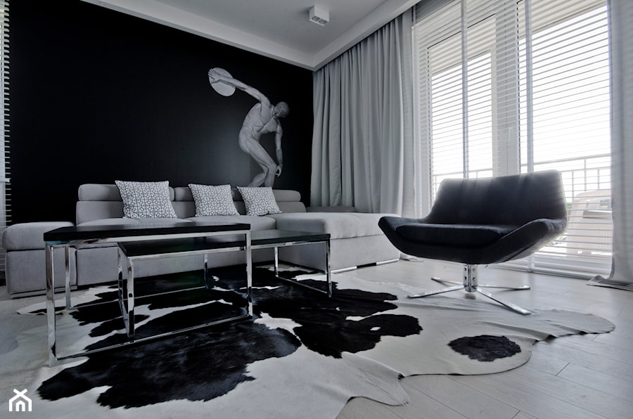 Apartament Olimpijski w Darłowie - Salon, styl minimalistyczny - zdjęcie od Fabrykawnetrz