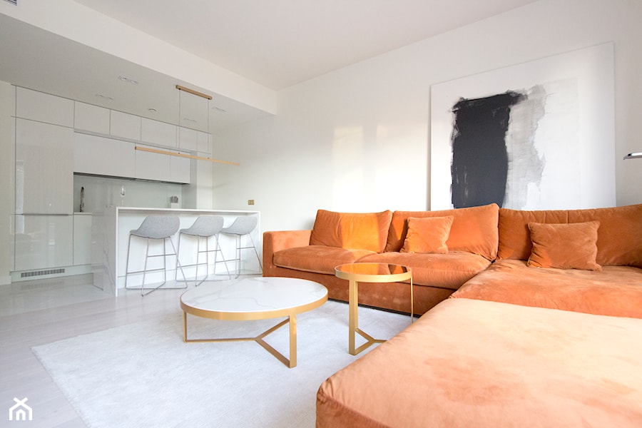 apartament w Dune Mielno - Salon, styl nowoczesny - zdjęcie od Fabrykawnetrz