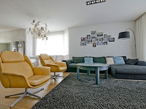 Aranżacja wnętrz / dom w Darłowie - Salon, styl nowoczesny - zdjęcie od Fabrykawnetrz