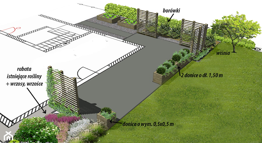 projekty - Taras, styl minimalistyczny - zdjęcie od BK Pracownia Architektury Krajobrazu