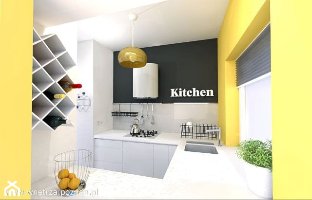 Projekt wnętrz nowoczesnej kuchni - Kuchnia - zdjęcie od APA ARCHES sp. z o.o. sp.k.