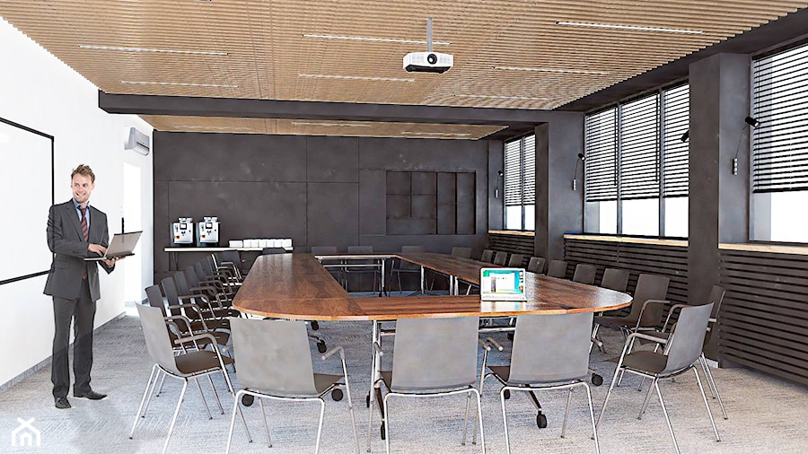 Sala szkoleniowa/ sale konferencyjne - Wnętrza publiczne, styl nowoczesny - zdjęcie od BEZ CUKRU studio projektowe