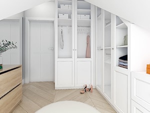 Dom dla rodziny - Mała otwarta garderoba, styl nowoczesny - zdjęcie od BEZ CUKRU studio projektowe
